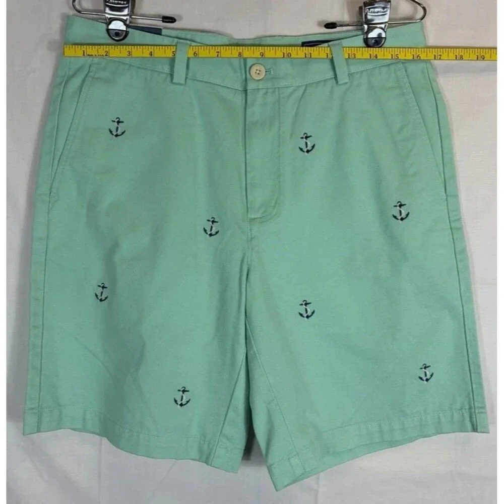 Vineyard Vines Classic Fit 9” Breaker Shorts Green Nautical Men’s 33” NWT